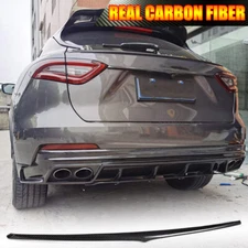 For Maserati Levante 2016-2020 REAL CARBON Rear Tailgate Trunk Lid Cover Trims