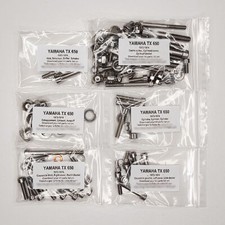 YAMAHA TX XS 650 1973-1974 kit n°2 vis BTR inox moteur TX650 XS650