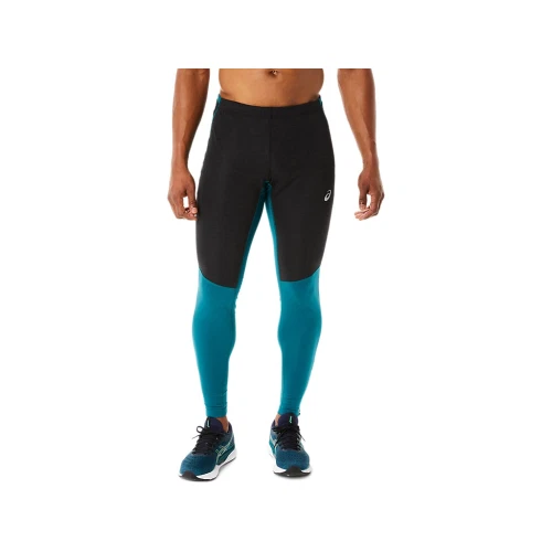 ASICS WINTER RUN TIGHT PANTALONE ADERENTE LEGGINGS DA RUNNING DA UOMO black pine - Imagen 2 de 4