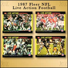 1987 Fleer NFL Team Live Action Football (1-88) / U Pick Cards / Buy4+ Save20%