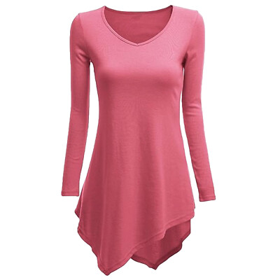 Womens Tops Long Sleeve Shirt Lightweight Soft Casual Evening Summer Tunic Top | eBay Womens Tops Long Sleeve Shirt Lightweight Soft Casual Evening Summer Tunic Top | eBay