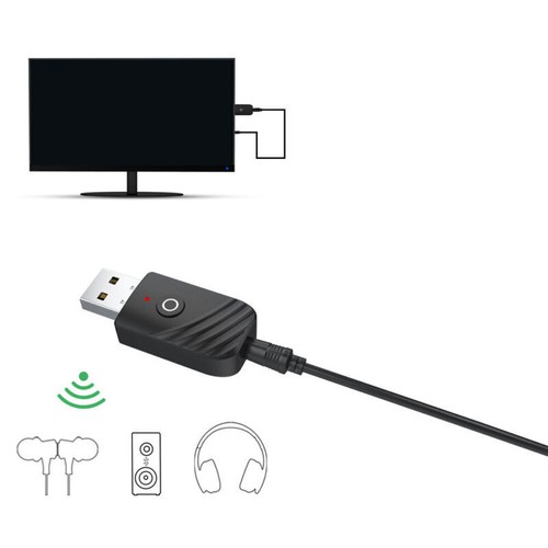 Adaptateur émetteur récepteur audio sans fil USB Bluetooth 5.0 3 en 1 pour PC TV voiture - Photo 10/12