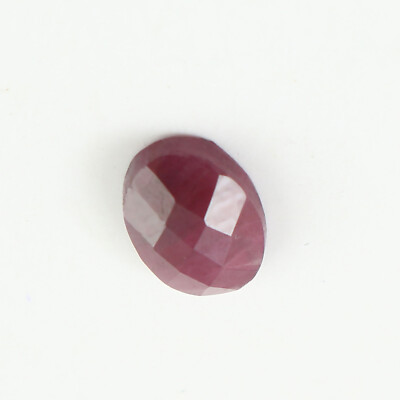 1.1CT 5x7MM Natural Oval Red Ruby Rose Cut Loose Gemstone For Rings/pendants
