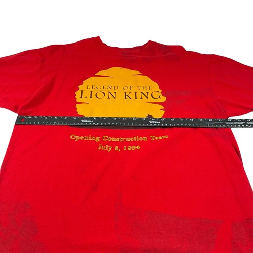 Disney Legend of the Lion King Shirt Construction Team Men's Size XL 1994 - READ - Picture 11 of 14