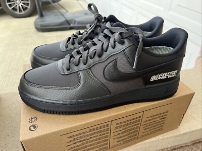 NEW* Nike Air Force 1 Low Gore-Tex Size 11.5 Black Anthracite CT2858-001