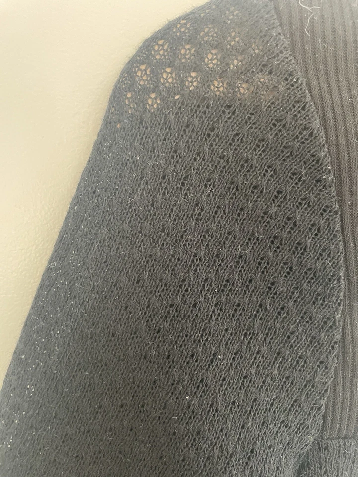 Кардиган женский Charlotte Russe однотонный черный из смеси полиэстера рукав 3/4 на пуговицах L - Изображение 4 из 4