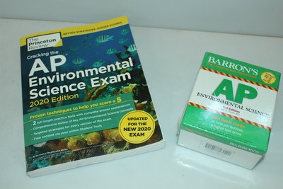 AP Biology Environmental Sience 2020 premium Ed + Barrons AP Envir. Flash Cards