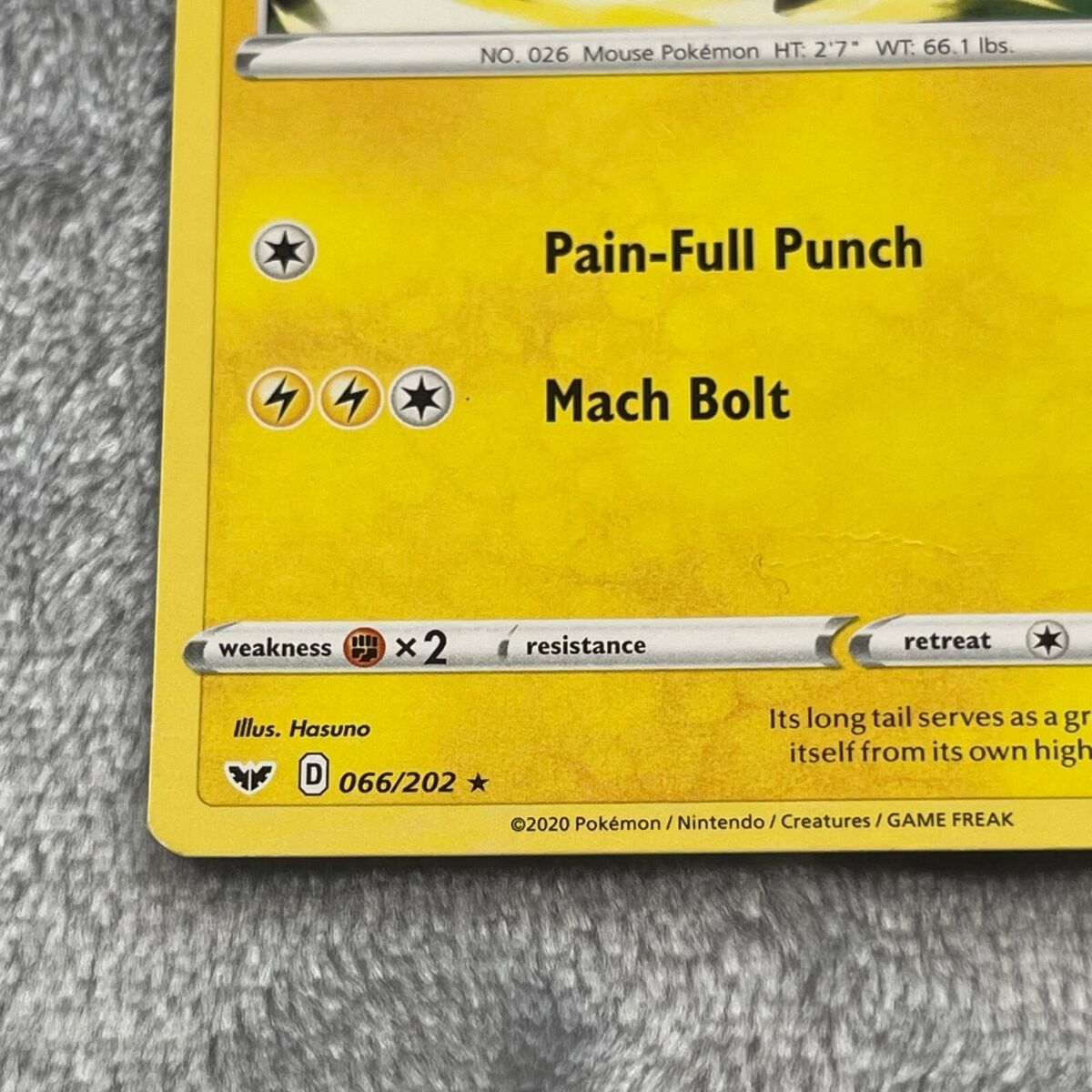 Raichu 066/202 - Sword & Shield - Rare - Pokemon Card TCG Raichu 066/202 - Sword & Shield - Rare - Pokemon Card TCG