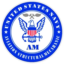 U.S. Navy Aviation Structural Mechanic Bumper Sticker Military Vinyl Decal 5"