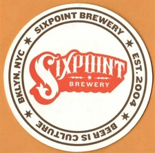 Sixpoint Brewery Beer Coaster Brooklyn NY