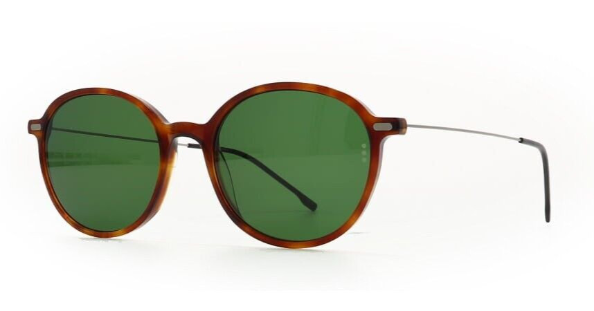 Gafas de Sol Retro Redondas Ovalado Marrón Prodesign denmark 8669 Mujer