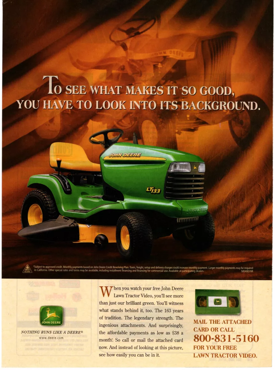 John deere lt133 lawn tractor sale