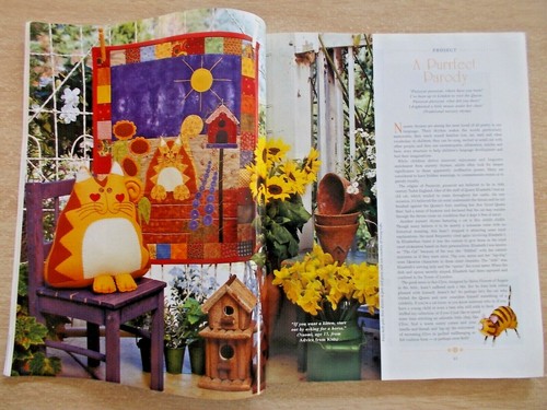 Australian Homespun #31~Quilts~Bear~Bag~Felt Runner~Up Up & Away Quilt (part 2) - Picture 9 of 12