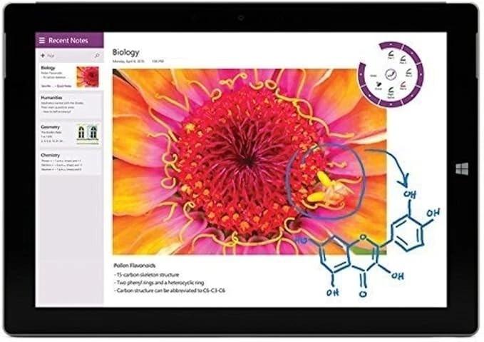 Tablet Microsoft Surface 3 2 GB 64 GB W10 WiFi LTE 10,8 pulgadas plateada buen estado Foto 2 de 4