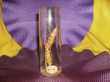 REAL WHEAT INSIDE GLASS GLOBE FIGURINE DESK NEW Sale MADE IN USA 7" H