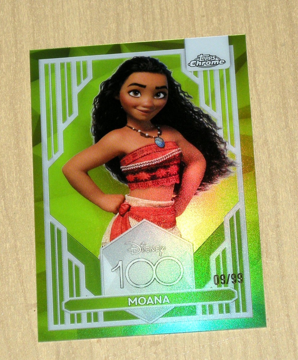 その他 2023 Topps Chrome Disney100 MOANA 299 2023 Topps Chrome Disney 100 Years GREEN Refractor MOANA #2 9/99
