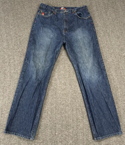 VTG Lost Enterprises Jeans Mens 36x31 Baggy Grunge Skater Punk Y2K (34x31)