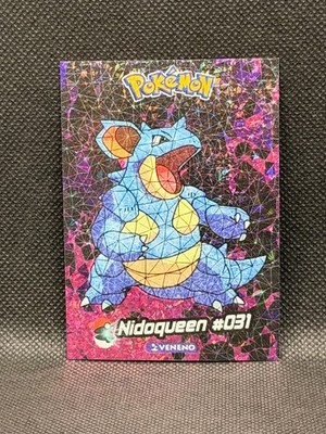 Nidoqueen Pokemon Crystal Stained Glass Peru Shards Foil Rare Card #031 Mid-Tier