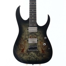 Guitarra Eléctrica Ibanez Premium RG1121PB Carbón Negro Ráfaga Usada