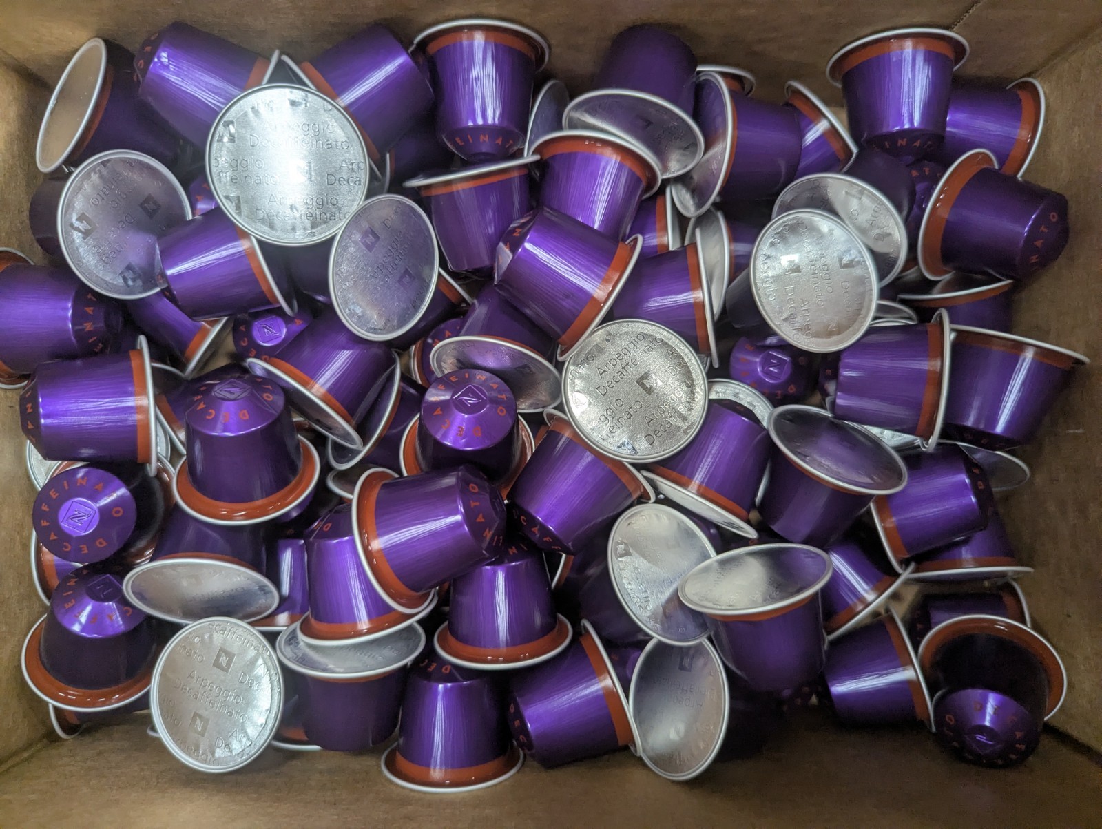 100 ct LOOSE DECAF Nespresso Original Arpeggio Decaffeinato Dark Roast Espresso