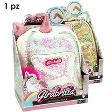 ZAINO UNICORNO GIRABRILLA 02530 LUCCICANTE ZAINETTO SCUOLA FASHION