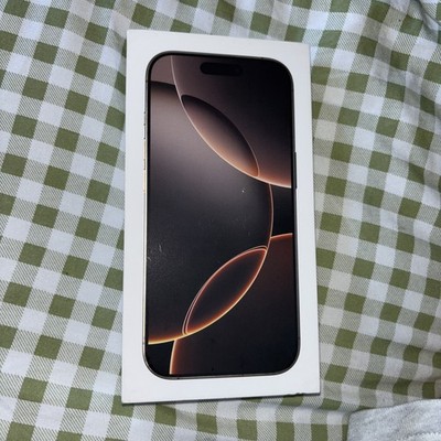 Original Apple iPhone 16 Pro Max / Desert Titanium / Empty Box Only / 128 GB