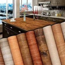 Wood Effect Vinyl Wrap Self Adhesive Film Sticker Textured Worktop Wall Covering