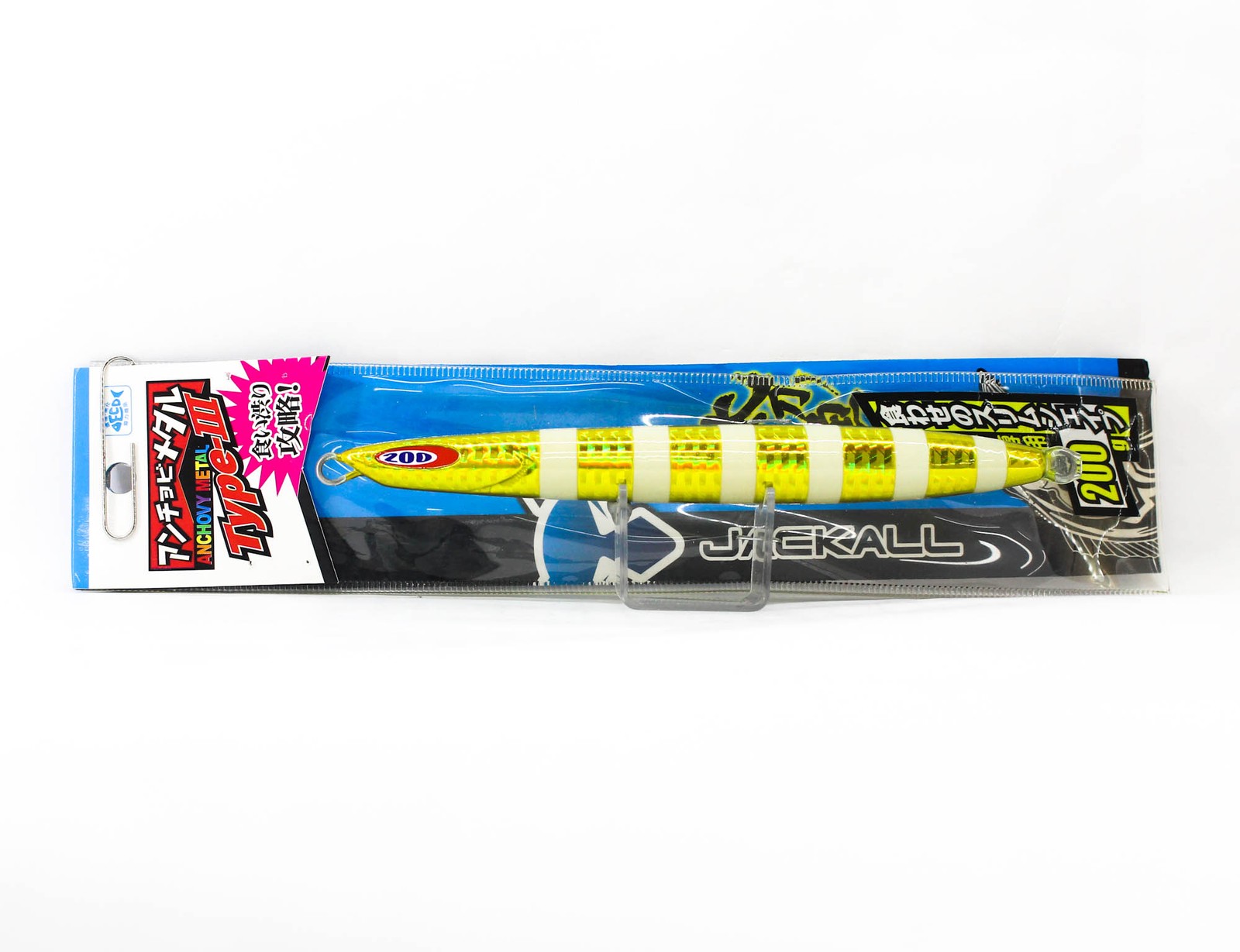 Jackall Metal Jig Anchovy Type 3 Flutter 200 grams Glow Gold (0156)