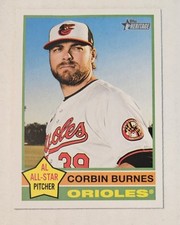 CORBIN BURNES 2025 Topps Heritage #140 Orioles All-Star Cy Young All-MLB