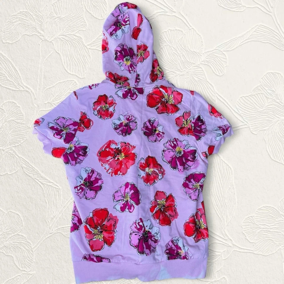 Sudadera con capucha vintage de moda bug para mujer manga corta cremallera talla M Foto 2 de 4