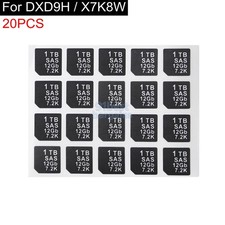 20pcs 1TB SAS 12GB 7.2K Capacity Sticker For DELL DXD9H X7K8W Tray Caddy Sled