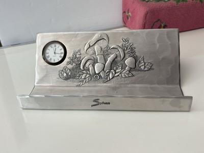 Aluminum Etched  Wendell August Forge Eagle Clock  Cookbook Stand Sylvan