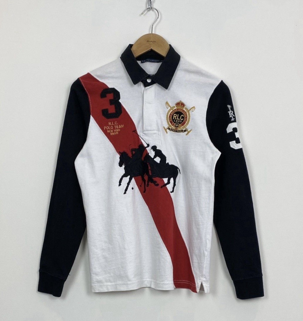 Ralph Lauren Polo Team New York Winter Challenge Cup Shirt Women’s Size L Top
