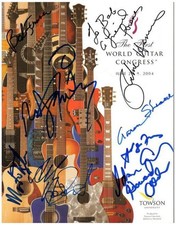 World Guitar Congress 04 Magazine Autographed by 9 Havens Friedman+