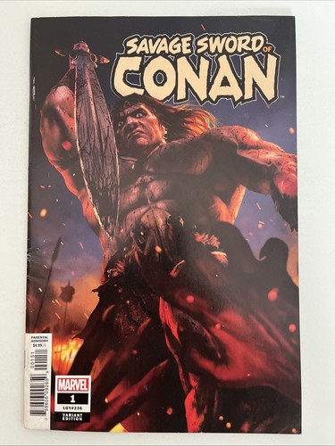 SAVAGE SWORD OF CONAN. NUMBER 1. RAHZZAH 1:25 VARIANT COVER. APRIL 2019. MARVEL. - Foto 1 di 9