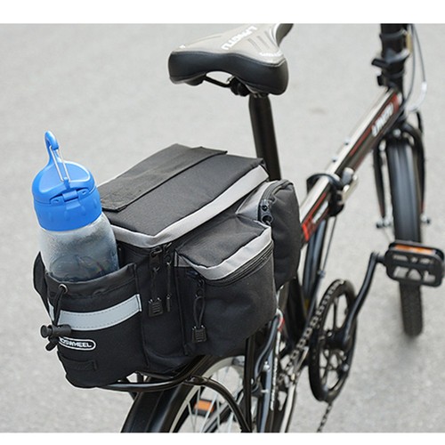 Rear Seat Bag High-capacity Bike Rack Back Case Backseat Luggage - Imagen 5 de 11