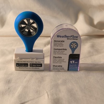 WeatherFlow Wind Meter Vane Anemometer, iPhone/Android Compatible, 17 mph Range