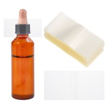 Shrink Bands 3.5 x 1.2 Inch, Clear 300 Pcs Perforated Shrink Wrap for Bottles