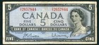 $5 1954 Bank of Canada - Ottawa ** PAPER CURRENCY AUCTIONS — photo 2