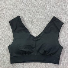 Tommie Copper Sports Bra Womens Medium Black Shoulder Support Copper Znergy