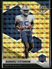2021 Panini Mosaic #390 Marquez Stevenson Prizm Reactive Yellow