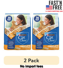  2 pack Purina Cat Chow Complete High Protein Dry Cat Food, Real Chicken, 20 lb