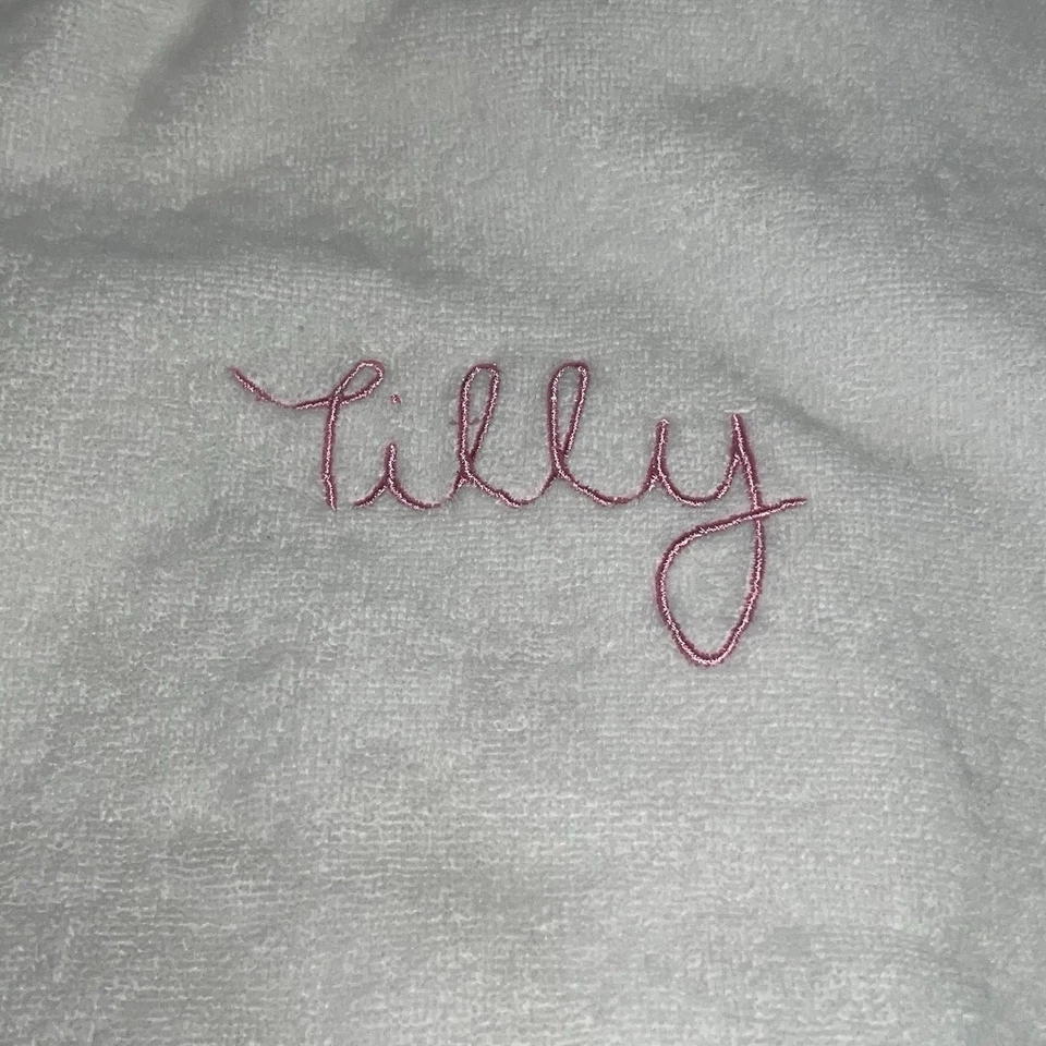 Pottery Barn Kids Critter Plush Kid Hooded Towel Collection Unicorn Engraved - Image 3 of 4