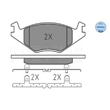 Satz Bremsbeläge Bremsklötze vorne für VW Vento 1H2 | 24494107