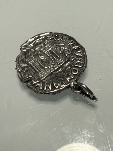 REPLICA Ancient Greek Or Roman Silver Coin Pendant  - 9.9 Grams Of Sterling - Picture 2 of 11