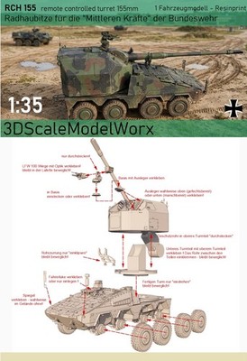 Bundeswehr RCH155 Radhaubitze 1:35 Bausatz