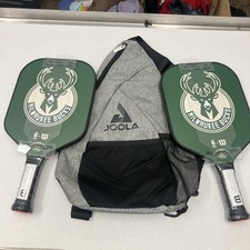 JOOLA ESSENTIALS PICKLEBALL FIBERGLASS SET of 2 PADDLES SLING HOOK BAG NEW