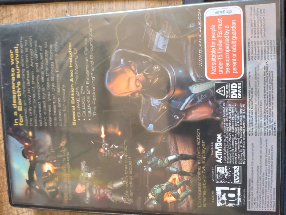 Quake 4 - Special Edition PC DVD Computer Video Game UK Release Mint Condition - Image 2 of 3