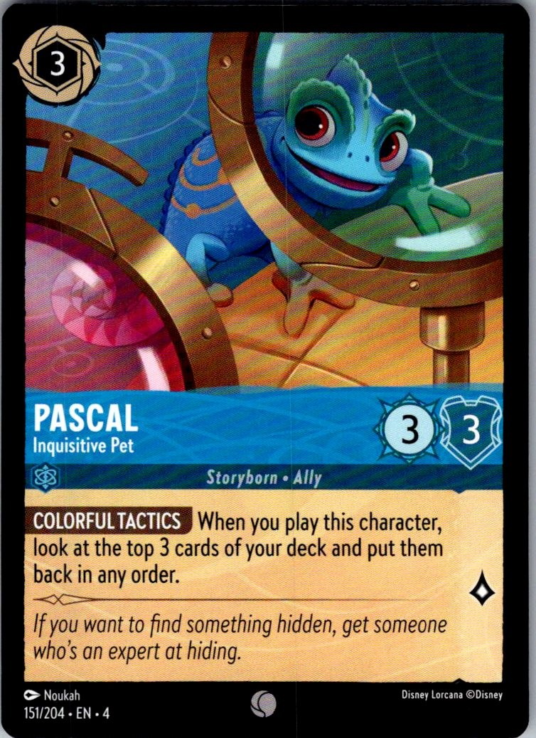 Pascal - Inquisitive Pet Ursula's Return 151/204 Common Lorcana Near Mint