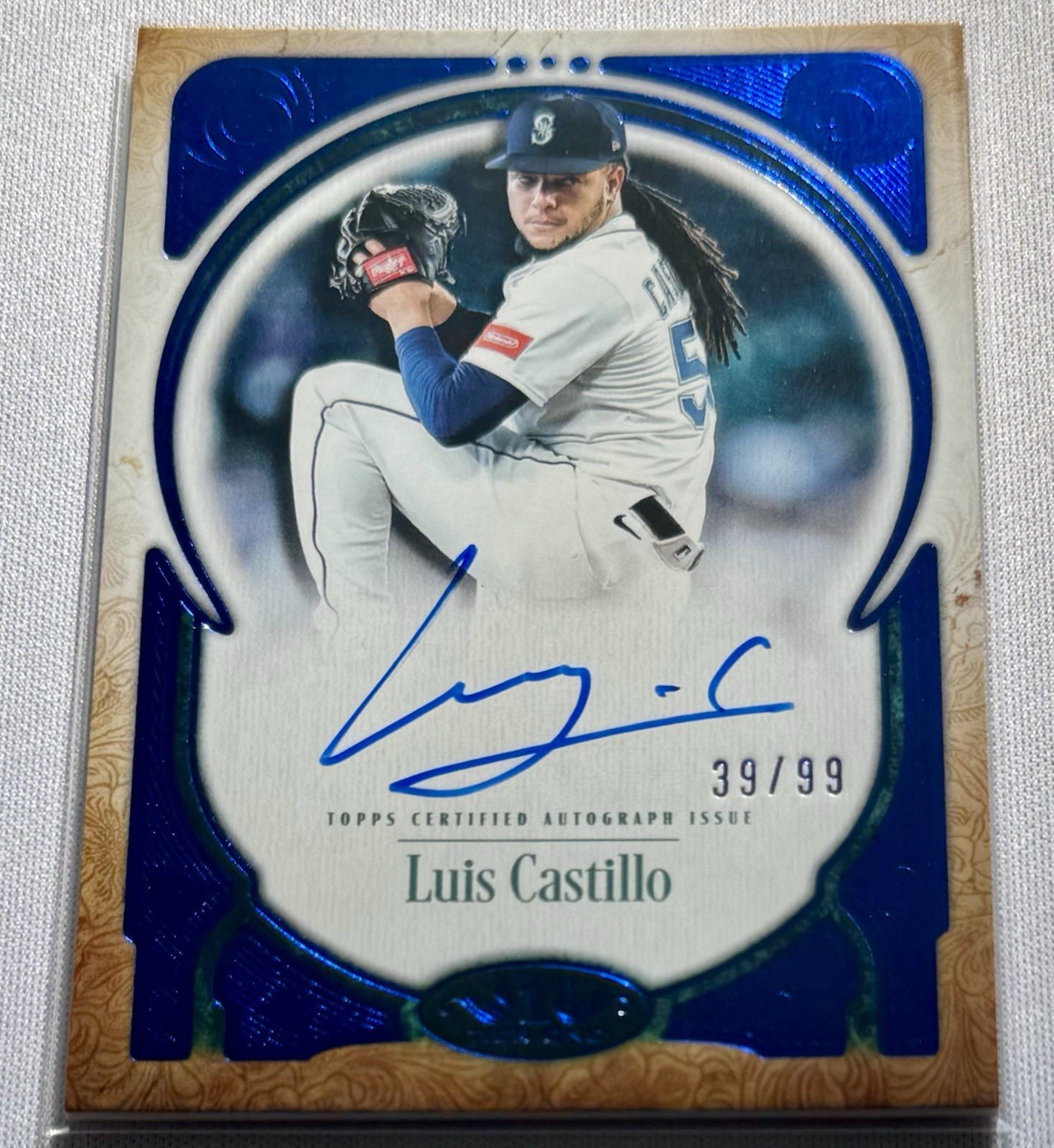 2026 Topps Tier One Luis Castillo Mariners Prime Performers Auto PPA-LC 39/99
